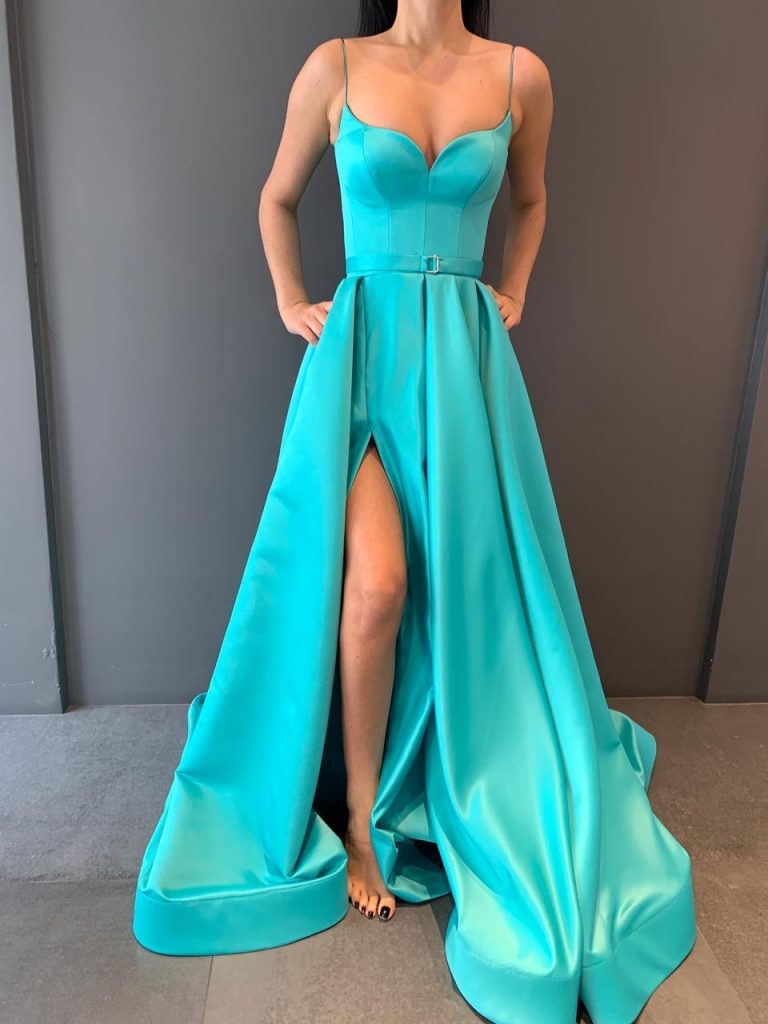 Lia Stublla Turquoise Ball Gown - Dresses 4 Hire