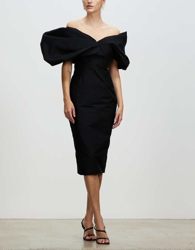 Rachel Gilbert Xavier Dress Black - Dresses 4 Hire