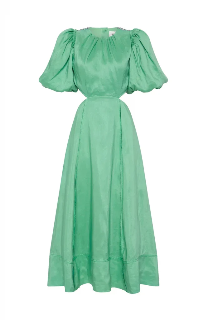 Aje Relic Beaded Midi Green - Dresses 4 Hire