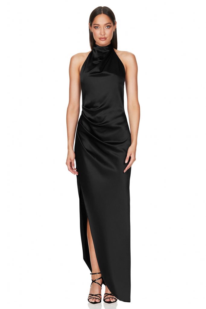 Nookie Amelia Halter Gown Black - Dresses 4 Hire