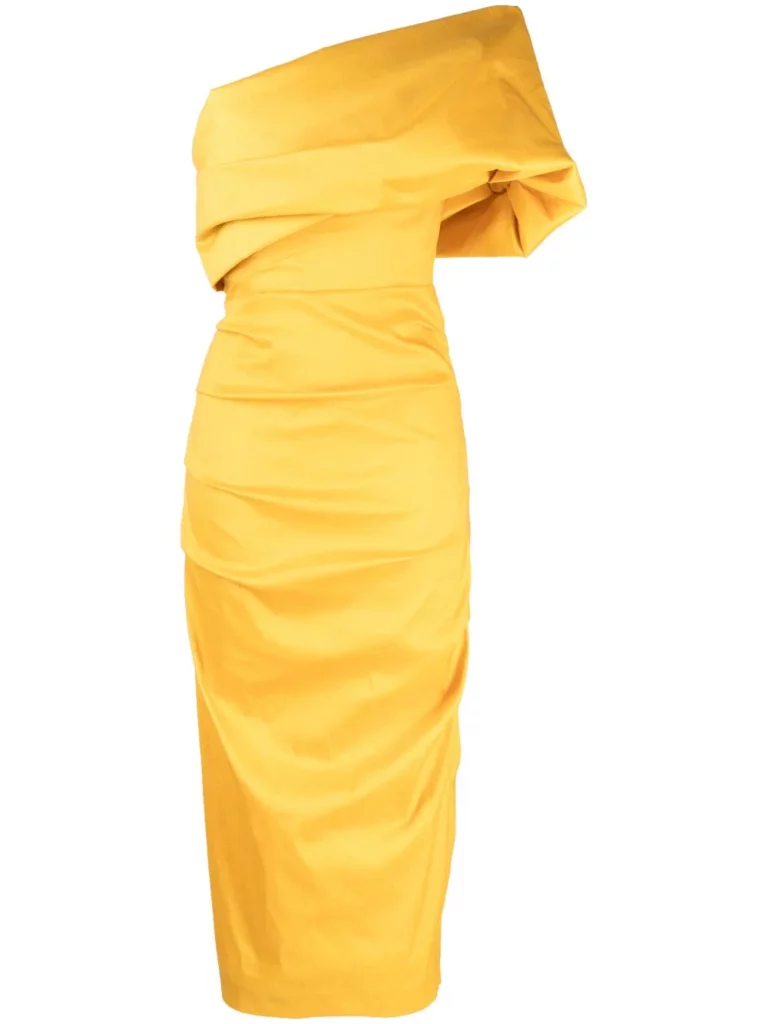 Rachel Gilbert Kat Dress Gold - Dresses 4 Hire