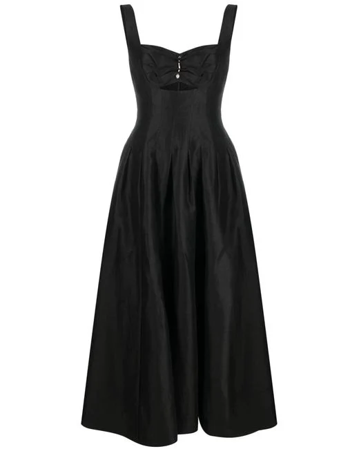 Aje Divinity Pearl Pin Midi Black Dress - Dresses 4 Hire