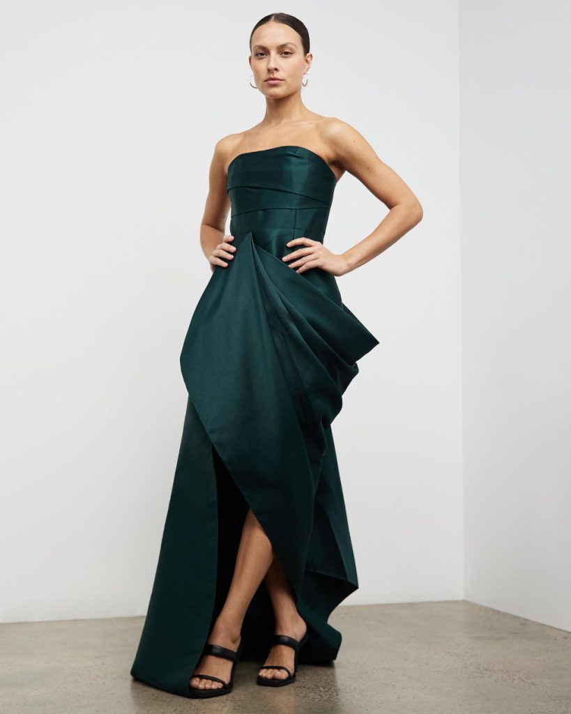 Solace London Raya Dress- Emerald - Dresses 4 Hire